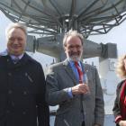 Labour MP Rino Tirikatene (left), Great South engineering and ground segment station manager...