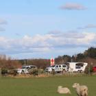 Police and crash specialists were seen at the site of the crash yesterday. Photo: Abbey Palmer