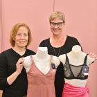 Andrea Samson (left) and Lucy Warren are importers of lingerie for breast cancer survivors. PHOTO...