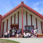 A group of families of mixed language ability, from the local hapu at Otakou, who spent a weekend...