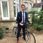 Oliver Hailes sets off from his home to a graduation dinner at Trinity College, Cambridge, after...
