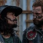 Black Power gang member  Alex Raivaru (left), as Tug, and actor Jake Ryan, as Damage, in a scene...