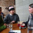 Three founding members of Generation WAO (from left) Saskia Broek (22), Lillian Cotter (24) and...