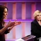 Jacinda Ardern and Judith Collins in a TVNZ debate last month. PHOTO: REUTERS
