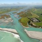 The man was swept out to sea near the Waitaki River mouth. File photo 