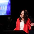 Labour Party leader Jacinda Ardern goes head to head with National Party leader Judith Collins in...