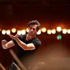 New Zealand assistant conductor-in-residence Vincent Hardaker rehearses. PHOTO: SUPPLIED