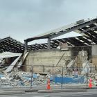 Demolition work continues at the site of the new Dunedin Hospital yesterday. PHOTO: PETER MCINTOSH