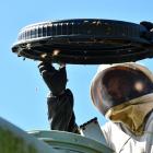 Southland Bee Society chairman Geoff Scott was called out to a swarm (below) that took over a...