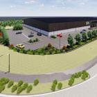 A digital visualisation of the planned Netsal sports centre. Image: CCC