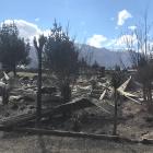 This house in Lake Ohau has been completely destroyed by the fire. Photo: Daisy Hudson