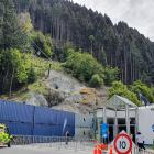 St John staff and police are on stand-by at the foot of the Skyline Gondola, Queenstown, as a...