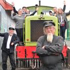 The Ocean Beach Railway is reopening this weekend. Driver Ted Leach (foreground) with volunteer...