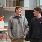 University of Otago students Ben Wilkins (left) and Max Pahina (both 19), both of Wellington,...