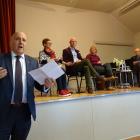 Central Otago Mayor Tim Cadogan opens the ninth annual Across the Bridge festival on Tuesday...