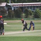 Canterbury captain Frances Mackay plays a shot on her way to a huge hundred during a one-day game...