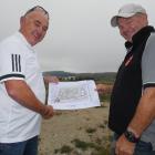 Clyde property owners Patrick Houlahan (left) and Mark Laing hope a retirement village will help...