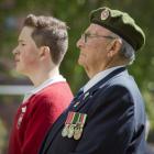 Dartanyon Richards and his great-grandfather, former 4th Battalion member Charlie Boyes, both of...