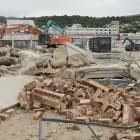 Demolition work has continued in St Andrew St, Dunedin, clearing the way for Dunedin’s new...