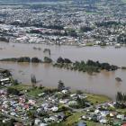 Gore is flooded in February after the Mataura River burst its banks. PHOTO: STEPHEN JAQUIERY