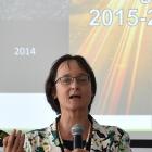 Associate Prof Janet Stephenson speaks in Dunedin yesterday. PHOTO: GREGOR RICHARDSON