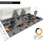 An artist's impression of the two-way shared street proposal. Image: Supplied 