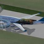 An artist’s impression of how a former Air New Zealand Boeing 747 might appear as a hotel at...