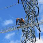 Linemen work on 
...