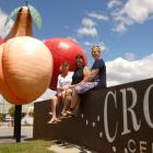 Ready for today’s launch of Operation Cromwell Harvest are (from left) Jill Herron, Karen Palmer,...