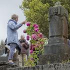 Leading a guided tour of roses in the Northern Cemetery on Saturday is Heritage Roses Otago...