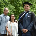 Parents Manolito and Francis Peralta travelled from Dargaville in hopes of seeing son Kenn...
