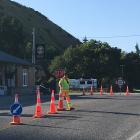 The highway was closed and traffic management in place on State Highway 8 at Millers Flat after...