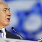 Israel's Prime Minister Benjamin Netanyahu  addresses the American Israel Public Affairs...