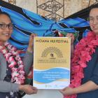 Pacific Trust Otago general manager Finau Taungapeau (left) and Moana Nui Festival event co...