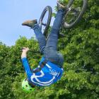 Gore freestyle mountain biker Levi Goodall will be pulling stunts at the Tokomairiro A&amp;P Show...