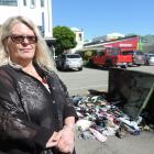 Oamaru Charity Shop manager Bonnie McLellan described the shop’s burnt bin as a ‘‘nuisance’’....