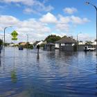 Flooding in Napier last month. Photo: RNZ