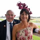 Southland Racing Club president Sean Bellew and his wife Becky on Saturday.
