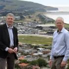 Otago Regional Council operations general manager Gavin Palmer (left) and Dunedin City Council...