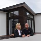 Fowler Homes Otago owners Nicky and Mel Fowler relax at a house their company built in Mosgiel —...