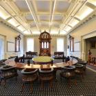 The council chamber in the Municipal Chambers.