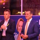Defeated National Party Taieri candidate Liam Kernaghan (left) and Dunedin-based list MP Michael...