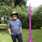 Alistair Broad with one of two rockets he launched in Oturehua on New Year’s Eve. PHOTO: ALEXIA...