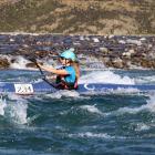 Te Anau’s Claire Bell in action in the recent Rasdex Classic on the Waimakariri River. PHOTO:...