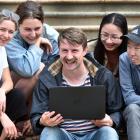 Sustainable development goal database researcher Tabea Trounson (left), of Auckland, Dunedin...