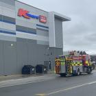 Fire crews attended after reports of thick smoke at Kmart in Invercargill. Photo Abbey Palmer