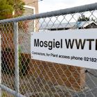 Mosgiel waste water treatment plant entrance.