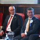 Dunedin Labour MP David Clark and Dunedin-based National Party list MP Michael 
...