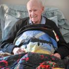 Jim Dagg with his new Christmas quilt. PHOTO: CHRISTINE O’CONNOR