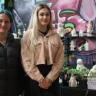 Mother and daughter Sarah Ladbrook and Jade Aitken showcased their sculptures and home-grown...